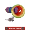 Premium Kedi Köpek Eğlenceli Oyuncak Sağlıklı Kokusuz Bağımsız Oyun Evcil Hayvan Tüneli 115 X 25 Cm