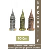 Dekoratif Obje Biblo Süs İstanbul Hatıra Koleksiyon Hediyelik Çok Şık Minyatür Galata Kulesi 10 Cm