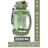 Dayanıklı Ev Ofis Seyahat Outdoor Spor Kullanım Büyük Boy Sızdırmaz Kapaklı Su Matarası 2200 ML