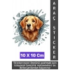 Özel Tasarım Araç Dış Modifiye Eğlenceli Yaratıcı Şık 3D Evcil Hayvan Kedi Köpek Sticker 10 X 10 Cm