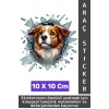 Özel Tasarım Araç Dış Modifiye Eğlenceli Yaratıcı Şık 3D Evcil Hayvan Kedi Köpek Sticker 10 X 10 Cm