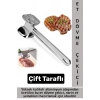 Ergonomik Tutuş Mutfak Et Kıyma Köfte Yüksek Kaliteli Dayanıklı Pratik Çift Taraflı Et Dövme Çekici