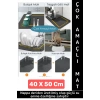 Kaymaz Kauçuk Güçlü Su Emici Tezgah Üstü Banyo Mutfak Bulaşık Kapı Önü Çok Amaçlı Mat 40 X 50 Cm