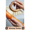 Ergonomik Kolay Tutuş Sert Bitkisel Kıllı Havuç Patates Pancar Turp Sebze Meyve Yıkama Fırçası