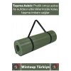 Dayanıklı Kamp Outdoor Yoga Pilates Su Geçirmez Hafif 12 Mm Kalın Köpük 180 X 60 Cm Askeri Haki Mat