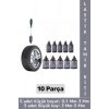Kompakt Motosiklet Otomobil Acil Durum Tamirat Lastik Tamir Kiti Kauçuk 0.1-5 Mm Vida Seti 10 Parça