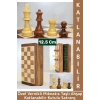 Premium Yüksek Kalite Özel Vernikli Mıknatıs Taşlı Ahşap Katlanabilir Kutulu Satranç Takımı 12.5 Cm