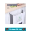 Kompakt Montaj Gerektirmez Mutfak Banyo Ofis Kamp Karavan Torba Hazneli Katlanabilir Çöp Kovası