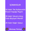 Seyahat 50 Adet Klozet Kapak Örtüsü 20 Adet Suda Büyüyen Mendil 20 Adet Kağıt Sabun Özel Hijyen Seti