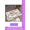 Dayanıklı Uzun Ömürlü Kaymaz Leke Tutmaz Ultra Su Nem Koku Emici Çok Şık 3D Banyo Paspası 40x60 Cm