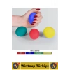 Ergonomik Stres Egzersiz Rehabilitasyon Fizyoterapi Esnek Silikon El Bilek Parmak Güçlendirme Topu
