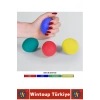 Ergonomik Stres Egzersiz Rehabilitasyon Fizyoterapi Esnek Silikon El Bilek Parmak Güçlendirme Topu