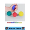 Ergonomik Stres Egzersiz Rehabilitasyon Fizyoterapi Esnek Silikon El Bilek Parmak Güçlendirme Topu