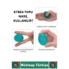 Ergonomik Stres Egzersiz Rehabilitasyon Fizyoterapi Esnek Silikon El Bilek Parmak Güçlendirme Topu