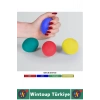 Ergonomik Stres Egzersiz Rehabilitasyon Fizyoterapi Esnek Silikon El Bilek Parmak Güçlendirme Topu