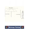 Kompakt Çanta Boy Seyahat Tipi Dayanıklı Otomatik Açma Kapama Güçlendirilmiş 8 Telli Kılıflı Şemsiye