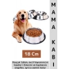 Premium Yüksek Kaliteli Dayanıklı Kaymaz Kauçuk Taban Evcil Hayvan Kedi Köpek Mama Su Kabı 18 Cm