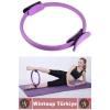 Dayanıklı Fitness Aerobik Bacak Kol Kalça Karın Kas Şekillendiren Güçlendiren Esnek Pilates Çemberi