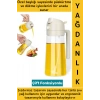 Ergonomik Sızdırmaz Tasarım Yağ Dökme Püskürtme Çift Modlu Özel Başlıklı Cam Yağdanlık 550 ML