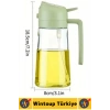 Ergonomik Sızdırmaz Tasarım Yağ Dökme Püskürtme Çift Modlu Özel Başlıklı Cam Yağdanlık 550 ML