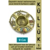 Dayanıklı Gündelik Ev İş Kullanım Dekoratif Hediyelik Çok Şık İstanbul Süslemeli Metal Küllük 9 Cm