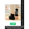 Ergonomik Konforlu Kaymaz Ağrı Azaltan Esnek Silikon Çok Şık Unisex Nemlendirici Topuk Çorabı 2 Çift