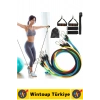 Ev Ofis Açık Alan Çok Fonksiyonlu Antrenman Spor Egzersiz Bandı Taşıma Çantalı Premium Set 11 Parça