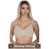 Toparlayıcı Rahat Tam Kalıp Dikişsiz Balensiz Nefes Alabilir Yumuşak Pamuklu Penye Emzirme Sütyeni