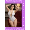 Yeni Model Yılbaşı Sevgililer Günü Hediye Sexy Fantezi Çok Şık Zarif Rahat Kadın Dantel Bodysuit