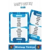 Eğitici Dikkat Zeka Gelişimi Eğlenceli Vakit Genç Nesil Yetişkin Kart Oyunu Dont Say It-Klasik