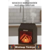 Premium Sessiz Ultrasonik LED Şömine Efektli Ahşap Görünüm Gece Lambası Oda Hava Nemlendirici 200 ML