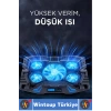 Premium Süper Güçlü 5 Fan Notebook Dizüstü Bilgisayar RGB Işıklı Ayarlanabilir Laptop Soğutucu Fan