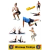 Premium Fitness Squat Pilates Jimnastik Spor Aerobik Egzersiz Hafif Orta Sertlik Direnç Lastiği