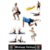 Premium Fitness Squat Pilates Jimnastik Spor Aerobik Egzersiz Hafif Orta Sertlik Direnç Lastiği