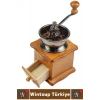 Premium Çok Şık Çelik Değirmenli Taze Aroma Koruyucu Nostaljik Görünüm Manuel Ahşap Kahve Değirmeni