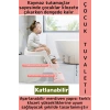 Eğitici Çocuk Özgüven Kazanımı Konforlu Kaymaz Ayarlanabilir Merdiven Klozet Tuvalet Eğitimi Aparatı
