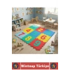 Ev Kreş Çocuk Odası Görsel Algı Eğitici Dayanıklı Esnek Canlı Renk Sayılar Puzzle Yer Matı 9 Parça