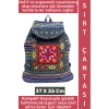 Konforlu Gündelik Okul Gezi Çok Şık Kilim Tasarımlı Hafif Kadın Erkek Sırt Çantası 37 X 35 Cm