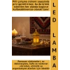 #LedIşık Ramazan Masa Süsleme Hediyelik Dekoratif Osmanlı İslami Altıgen Kubbe Gold Pilli LED Lamba