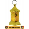 #LedIşık Ramazan Masa Süsleme Hediyelik Dekoratif Osmanlı İslami Altıgen Kubbe Gold Pilli LED Lamba