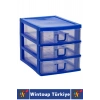 #TakıOrganizer Dayanıklı Plastik Masa Üstü Dolap Raf Küçük Eşya 3 Çekmeceli Komidin Mini Organizer