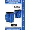 #BilekAğırlığı Koşu Fitness Kondisyon Antrenman Ayarlanabilir Cırtlı El Ayak Bilek Ağırlığı 2.5 Kg