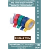 #ElektrikBandı Dayanıklı PVC Kablo İzolasyon Onarım Kısa Devre Önleme Estetik Renkli Elektrik Bandı