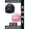 #Bone Yumuşak Elastik Silikon Havuz Deniz Yüzme Kulağa Su Kaçırmaz Büyük Beden Saç Bonesi İkili SET