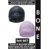 #Bone Yumuşak Elastik Silikon Havuz Deniz Yüzme Kulağa Su Kaçırmaz Büyük Beden Saç Bonesi İkili SET