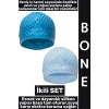 #Bone Yumuşak Havuz Deniz Yüzme Kulağa Su Kaçırmaz Elastik Silikon Büyük Beden Saç Bonesi İkili SET