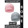#Bone Yumuşak Havuz Deniz Yüzme Kulağa Su Kaçırmaz Elastik Silikon Büyük Beden Saç Bonesi İkili SET