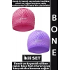 #Bone Yumuşak Havuz Deniz Yüzme Kulağa Su Kaçırmaz Elastik Silikon Büyük Beden Saç Bonesi İkili SET