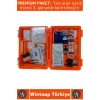 #İlkYardımÇantası Premium Trafik Ev Ofis İş Yeri Duvara Monte Edilebilir Tam Dolu İlk Yardım Çantası