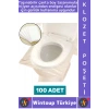 #KlozetPoşeti Çanta Boy Hijyenik Tam Kapama Her Biri Tek Kullanım Tuvalet Klozet Kapak Poşeti 100lü